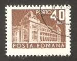 Stamps Romania -  edificio de correos