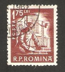 Stamps Romania -  reconstrucción