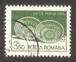 Stamps Romania -  platos de cerámica