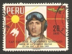Sellos del Mundo : America : Per : 505 - Capitán José A. Quiñones Gonzáles, héroe de la aviación militar