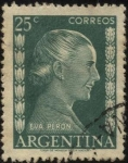 Stamps Argentina -  Eva Perón.