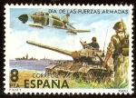 Stamps : Europe : Spain :  Dia de las Fuerzas Armadas. Medios de combate