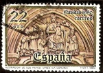 Sellos de Europa - Espaa -  Navidad. Portico de la iglesia de Cinis, en Oza de los Ríos (La Coruña)