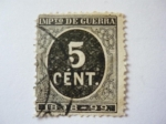 Stamps Spain -  IMPUESTO DE GUERRA ( 5 Cts)