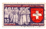 Sellos del Mundo : Europa : Suiza : EXPOSICION NACIONAL DE ZURICH - 1939