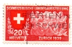 Sellos de Europa - Suiza -  EXPOSICION NACIONAL DE ZURICH - 1939