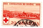Stamps : Europe : Switzerland :  75º ANIVERSARIO de la CROIX - ROUGE-