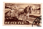 Stamps Switzerland -  1941-PROPAGANDA por la AGRICULTURA