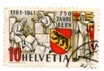 Stamps Switzerland -  1191-1941-750ºANIVERSARIO de la VILLA de BERNE
