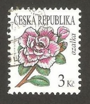 Stamps Czech Republic -  flor azalea