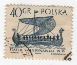Stamps Poland -  Nave. Barcos