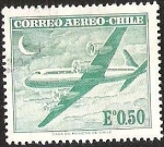 Stamps Chile -  CORREO AEREO - AVION