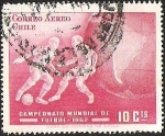 Stamps Chile -  CAMPEONATO MUNDIAL DE FUTBOL CHILE 