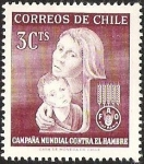 Stamps Chile -  CAMPAÑA MUNDIAL CONTRA EL HAMBRE