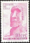 Stamps Chile -  MOAI ISLA DE PASCUA