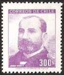Sellos de America - Chile -  PRESIDENTES - JORGE MONTT