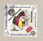 Sellos de Asia - Yemen -  Campeonato mudial Futbol Mejico