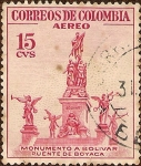 Stamps : America : Colombia :  Monumento a Bolívar, Puente de Boyaca.