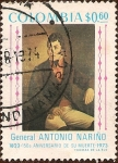 Stamps Colombia -  Sesquicentenario de la Muerte del General António Nariño, 1823-1973.