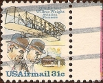 Stamps United States -  Orville y Wilburt Wright, pioneros de la aviación.