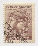 Sellos de America - Argentina -  1° Conferencia Nacional de Ahorro Postal