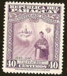 Stamps Paraguay -  CINCUENTENARIO EPISCOPAL - VISION DEL MONUMENTO AL S.C DE JESUS