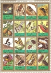 Stamps United Arab Emirates -  umm al qiwain, insectos