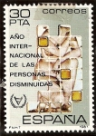 Sellos de Europa - Espaa -  Año internacional de las personas disminuidas. Alegoría y logotipo
