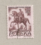 Stamps Poland -  Figura ecuestre