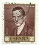 Stamps Spain -  Retrato de Romero de Torres