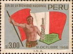 Stamps : America : Peru :  Día de la Dignidad Nacional - 9 octubre 1968.