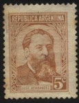 Sellos de America - Argentina -  José Hernández. 1834 – 1886. Periodista, político y escritor autor de los libros del Martín Fierro.