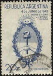 Stamps America - Argentina -  Honestidad, Justicia, Deber. Conmemorativos del Movimiento Revolucionario del 4 de junio de 1943. Es