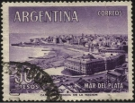 Stamps Argentina -  Balneario Mar del Plata, playas Argentinas en el Océano Atlántico.