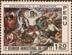 Stamps Peru -  Desarrollo y Liberación - II Reunión Ministerial de los 77.
