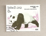 Stamps Laos -  Oso panda