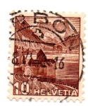 Stamps Switzerland -  1939-10,c Cambio de Color
