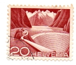 Stamps : Europe : Switzerland :  1949-TECHNIQUES.ET.PAYSAGES
