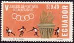 Stamps Ecuador -  Juegos deprtivos Bolivarianos