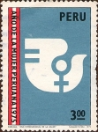 Sellos de America - Per� -  Año de la Mujer Peruana. Emblema del Año Internacional de la Mujer.