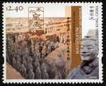 Stamps Asia - Hong Kong -  China - Mausoleo del Primer Emperador Qin
