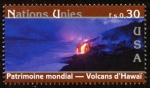 Stamps ONU -  ESTADOS UNIDOS - Parque nacional de los Volcanes de Hawai