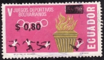 Stamps : America : Ecuador :  Juegos deportivos Bolivarianos