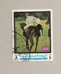 Stamps Yemen -  Caballo de carreras en Londres