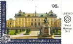 Stamps : America : ONU :  Patrimonio Mundial-Castillo de Drottningholm (Suecia )