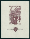 Stamps Czechoslovakia -  Centro histórico de Praga