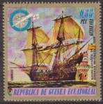 Stamps Equatorial Guinea -  Guinea Ecuatorial 1976 Sello Barco Navio Español de la Armada Invencible 1588 Correo Aereo 0,55pts M