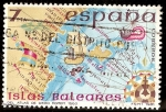 Stamps Spain -  España insular. Islas Baleares. Atlas de Diego Hommen