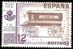 Stamps Spain -  Museo Postal. Furgón del correo del siglo XIX
