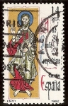 Stamps : Europe : Spain :  Año Santo Compostelano. Ilustración del Códice Calixtino